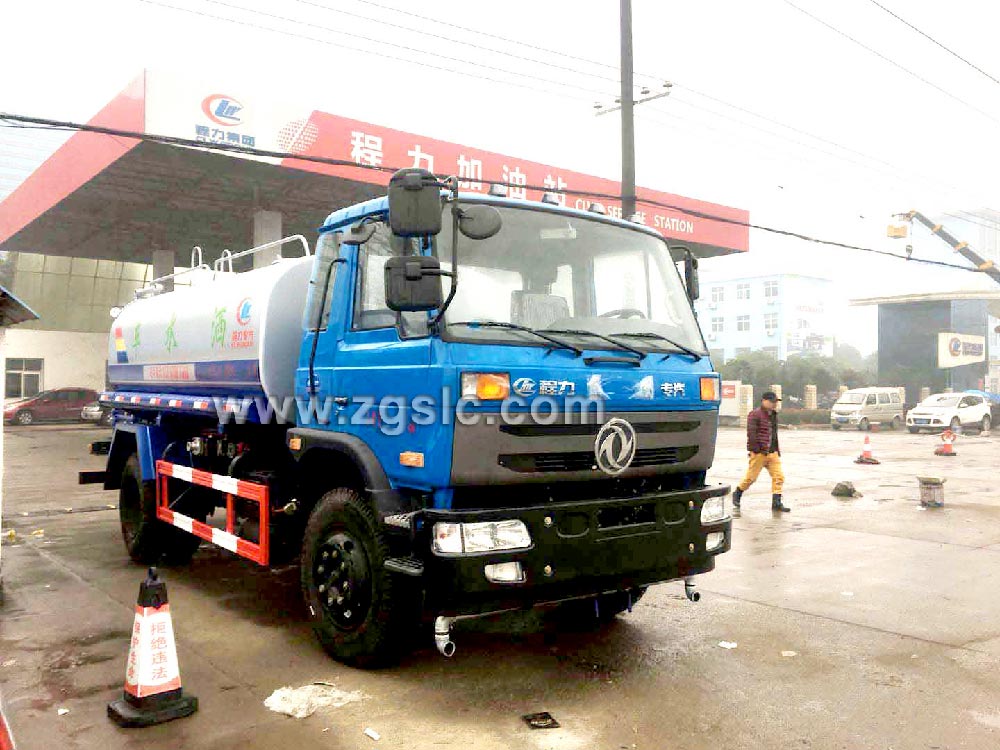 程力12方老款東風(fēng)145灑水車黃牌(國五)