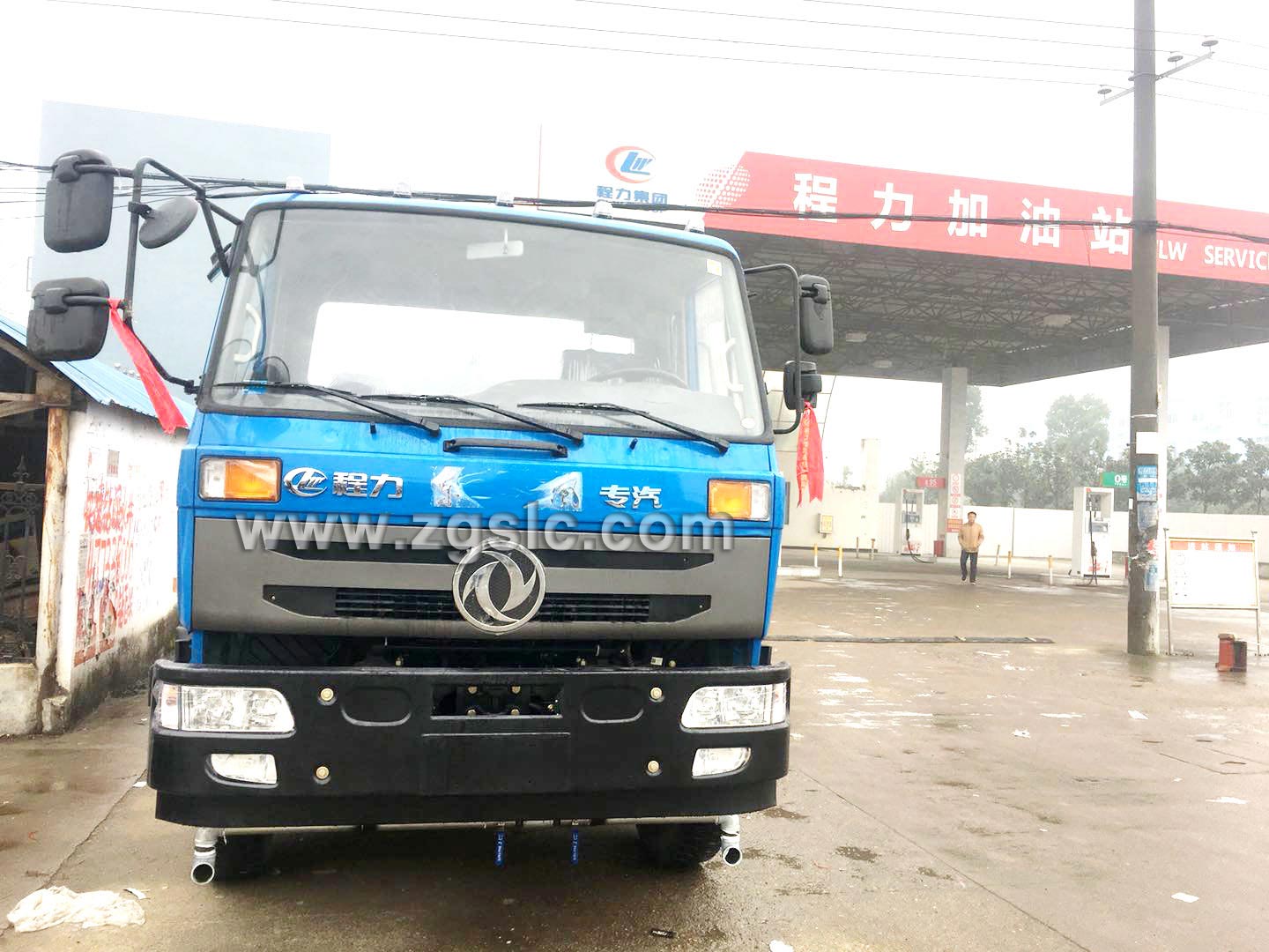 程力12方老款東風(fēng)145灑水車黃牌(國五)